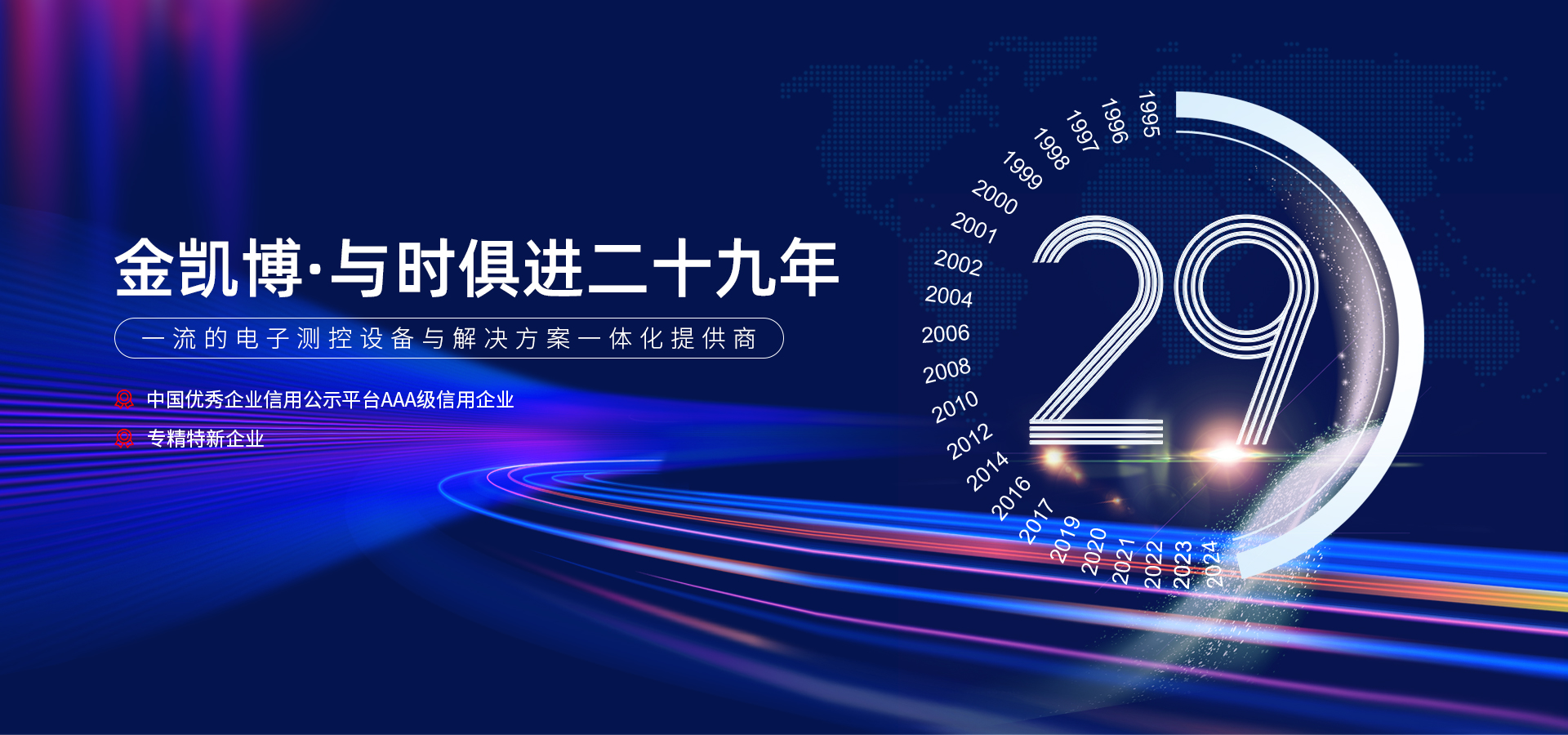 金凱博29載輝煌歷程，共繪測(cè)控未來(lái)新篇章 —— 29歲生日快樂(lè)